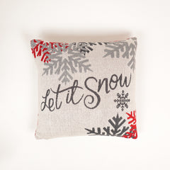 Let It Snow Cushion Cover (Pack of 1)