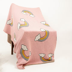 Rainbow Blush Throw ( Pack Of 1)