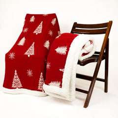 Holly Herald Sherpa Blanket