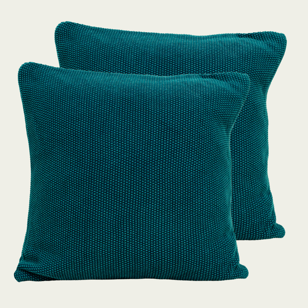 Minimoss Petrol Blue Cushion Cover Pack Of 1 Amracasa