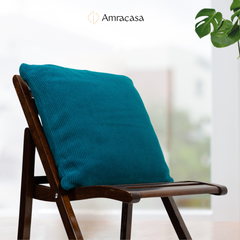 Minimoss Petrol Blue Cushion Cover (Pack of 1)