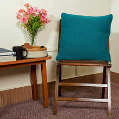 Minimoss Petrol Blue Cushion Cover (Pack of 1)