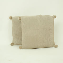 Luna Cushion Cover - Stone(Pack of 2)