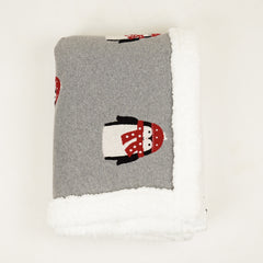 Jolly Penguin Sherpa Blanket