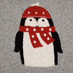 Jolly Penguin Sherpa Blanket
