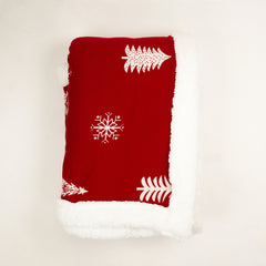 Holly Herald Sherpa Blanket