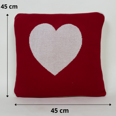 Heart Cushion Cover  (Pack of 4)