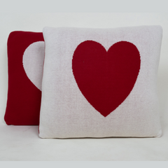 Heart Cushion Cover  (Pack of 4)