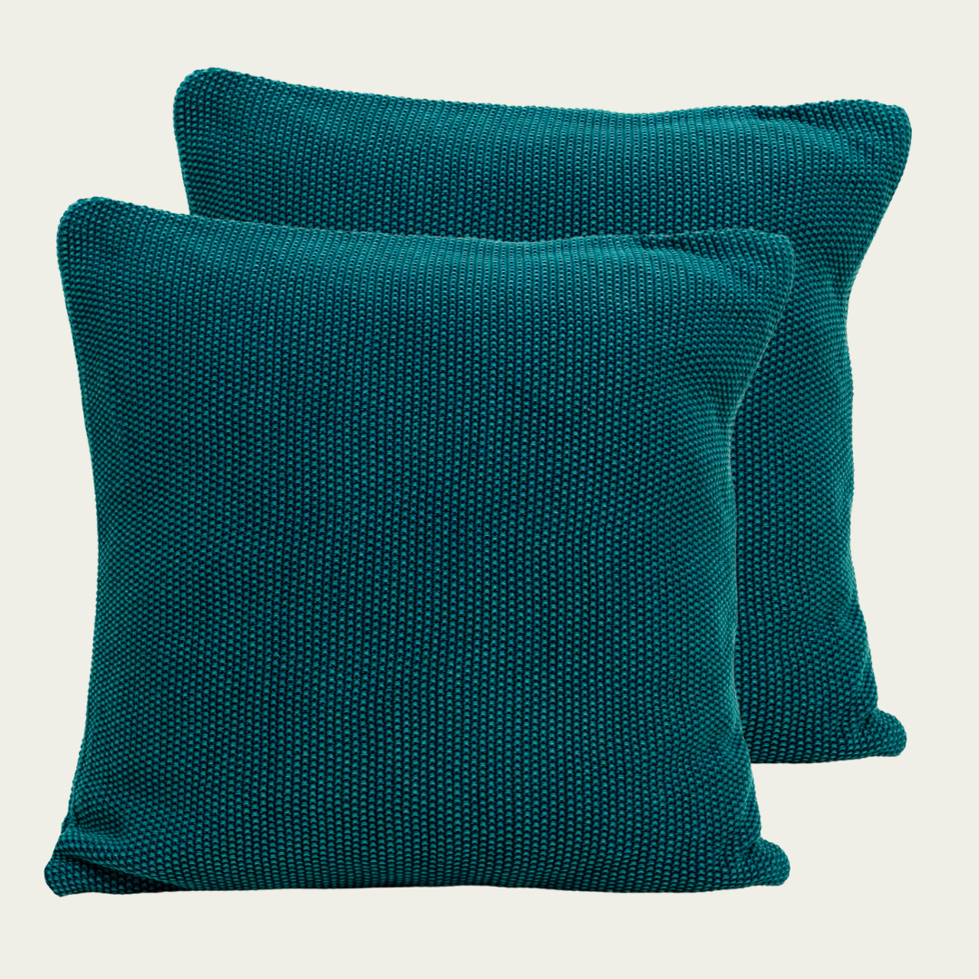     Minimoss Petrol Blue Cushion Cover